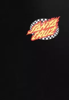 Футболка с принтом YOUTH GOAL FLAME UNISEX Santa Cruz, черный