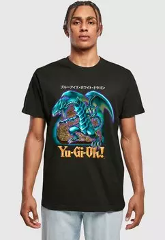 Футболка с принтом YU-GI-OH! - DRAGON Merchcode, черный