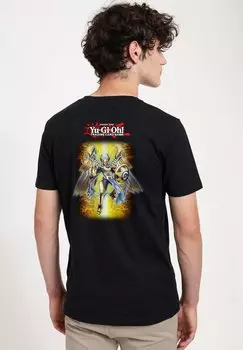 Футболка с принтом Yu-Gi-Oh! Imsety Glory Of Horus Henry Tiger, черный