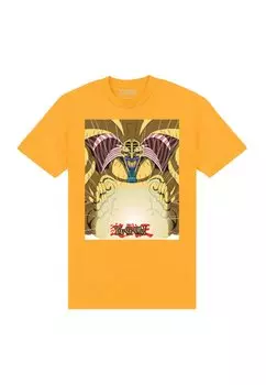 Футболка с принтом Yu-Gi-Oh Poster Henry Tiger, желтый