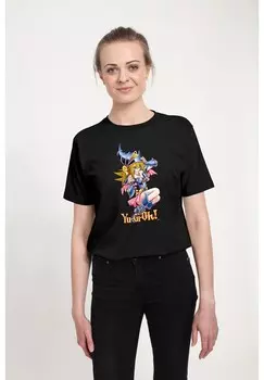 Футболка с принтом YU-GI-OH YU-GI-OH! DARK MAGICIAN GIRL Henry Tiger, черный