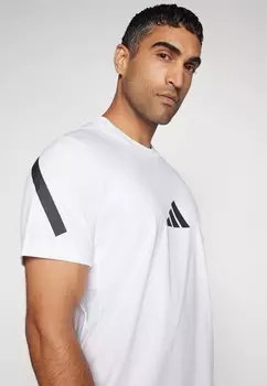 Футболка с принтом Z.N.E. adidas Sportswear, белый