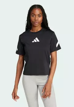 Футболка с принтом Z.N.E. adidas Sportswear, черный