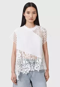 Футболка с принтом ZALA AllSaints, белый