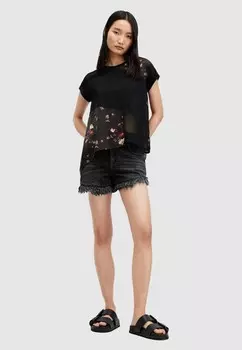 Футболка с принтом ZALA KORA AllSaints, черный