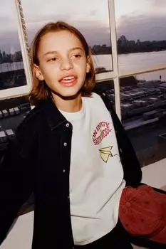 Футболка с принтом ZARA, белый