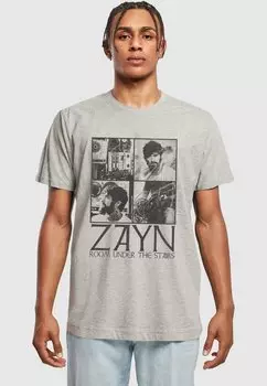 Футболка с принтом ZAYN - QUAD COLLAGE Merchcode, светло-серый