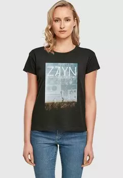 Футболка с принтом ZAYN - TRACKLIST ANTANNAE BOX TEE Merchcode, черный