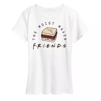 Футболка с принтом «Женские друзья» Licensed Character, белый
