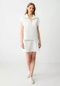 Футболка с принтом ZIP UP COLLAR Jimmy Key, белый