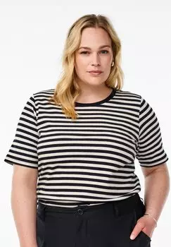 Футболка с принтом Zizzi, черный