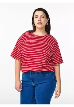 Футболка с принтом Zizzi, красный