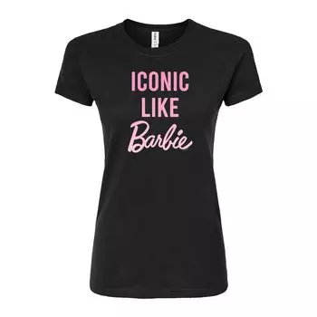 Футболка с приталенным рисунком Barbie для юниоров "Iconic Like Barbie" Licensed Character, черный