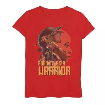 Футболка с профилем воина «Marvel Black Panther» для девочек 7–16 лет Okoye Warrior Licensed Character