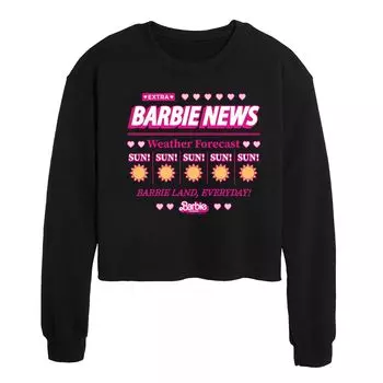 Футболка с прогнозом погоды для подростков Barbie The Movie Licensed Character, черный