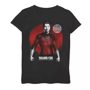 Футболка с простым плакатом и графическим рисунком для девочек 7–16 лет Marvel Shang-Chi Marvel