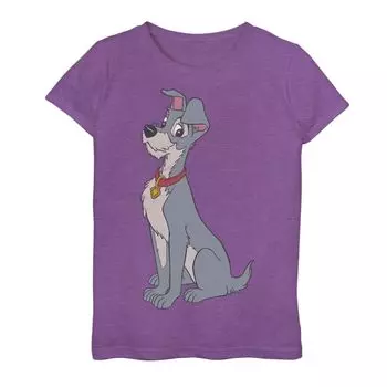 Футболка с простым портретом Disney's Lady and The Tramp Girls 7–16 Licensed Character