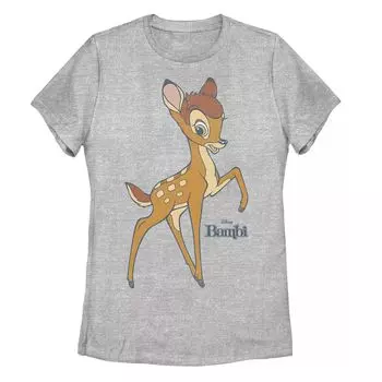 Футболка с простым портретом и логотипом Disney Bambi для юниоров Licensed Character