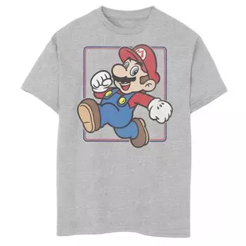 Футболка с простым прыжком и портретом Super Mario для мальчиков 8–20 лет Licensed Character
