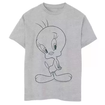 Футболка с простым рисунком Looney Tunes Tweety для мальчиков 8–20 лет Licensed Character
