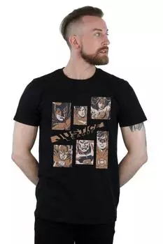 Футболка с прямоугольниками «Лига справедливости» DC Comics, черный