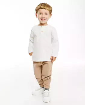 Футболка с пуговицами Sfera, белый