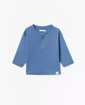 Футболка с пуговицами Sfera, синий