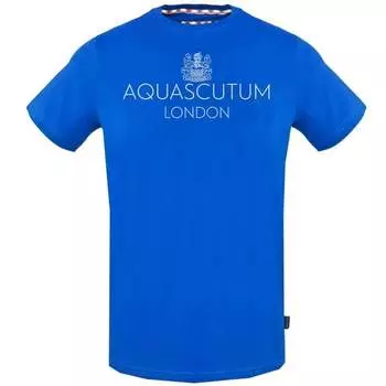 Футболка с ярким логотипом London Aquascutum, синий
