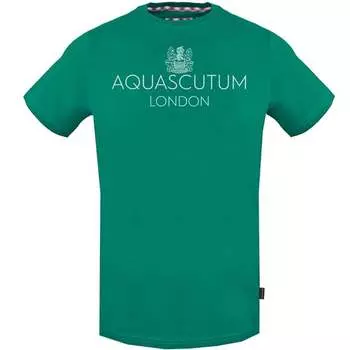 Футболка с ярким логотипом London It Aquascutum, зеленый