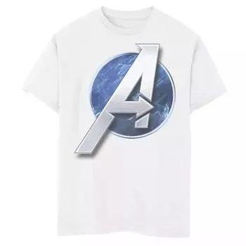 Футболка с ярким логотипом Marvel's The Avengers для мальчиков 8–20 лет Licensed Character, белый
