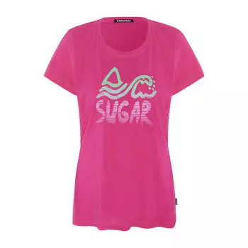 Футболка с ярким принтом спереди CHIEMSEE, цвет rosa