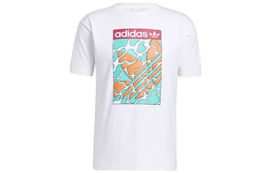 Футболка с язычком мужская белая Adidas Originals, белый