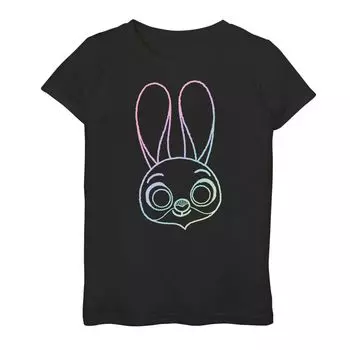 Футболка с радужным контуром для девочек 7–16 лет Disney's Zootopia Judy Hopps Licensed Character