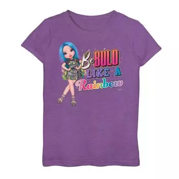 Футболка с радужным логотипом для девочек 7–16 лет Rainbow High Licensed Character