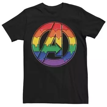 Футболка с радужным логотипом Marvel Avengers Pride для взрослых Licensed Character