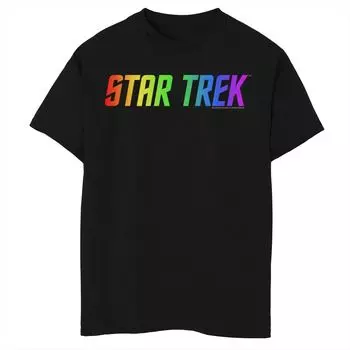 Футболка с радужным логотипом Star Trek Pride для мальчиков 8–20 лет Licensed Character