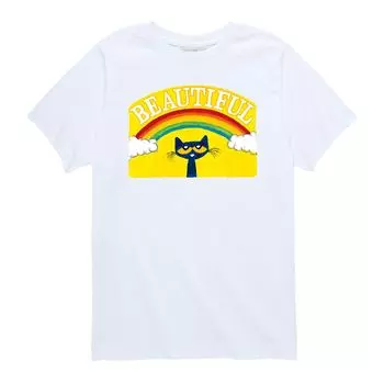 Футболка с радужным рисунком для мальчиков 8–20 лет Pete The Cat Licensed Character