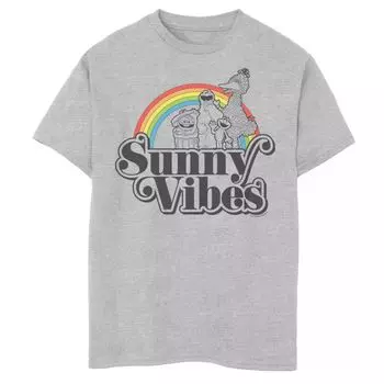 Футболка с радужным рисунком Sunny Vibes для мальчиков 8–20 лет «Улица Сезам» Licensed Character