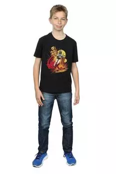 Футболка с ракетным двигателем Боба Фетта Star Wars, черный