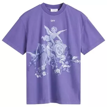 Футболка с рамкой «Путти» Off-White, синий