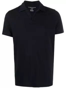 Футболка с распашным воротником Majestic Filatures, синий