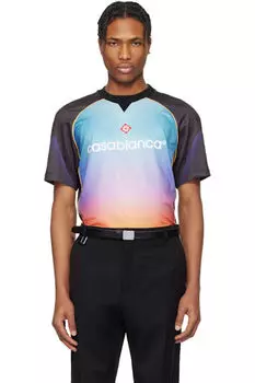Футболка с разноцветным градиентом Casablanca