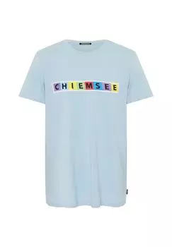 Футболка с разноцветным логотипом CHIEMSEE, цвет Sky Blue