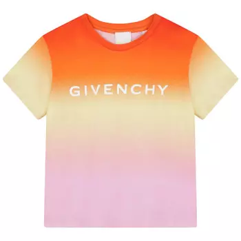 Футболка с разноцветным логотипом Givenchy, мультиколор