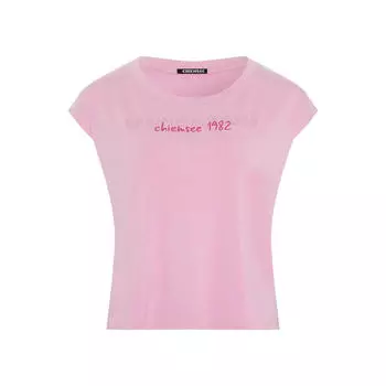 Футболка с разноцветным принтом спереди CHIEMSEE, цвет rosa