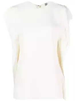 Футболка с разрезами на рукавах TOTEME, нейтральный