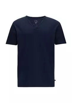 Футболка с разрезом, мужская QS, цвет 5884 Blue