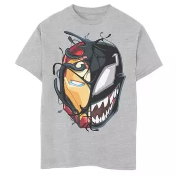 Футболка с разрезом на лице для мальчиков 8–20 лет «Marvel Iron Man Venom» Licensed Character