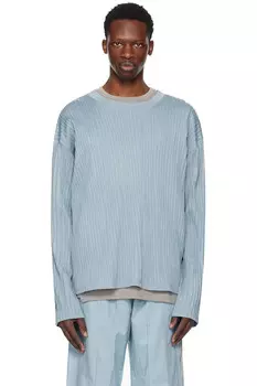 Футболка с ребристой отделкой Tondolo, цвет citadel