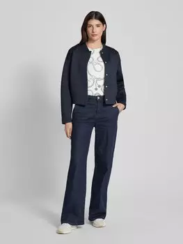 Футболка с ребристым круглым вырезом Gant, кремовый